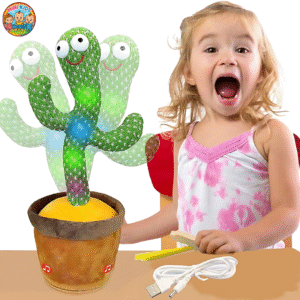Talking & Dancing Cactus Toy with Music & Mimic | Kids Fun Plush Toy | MinikidsWorld